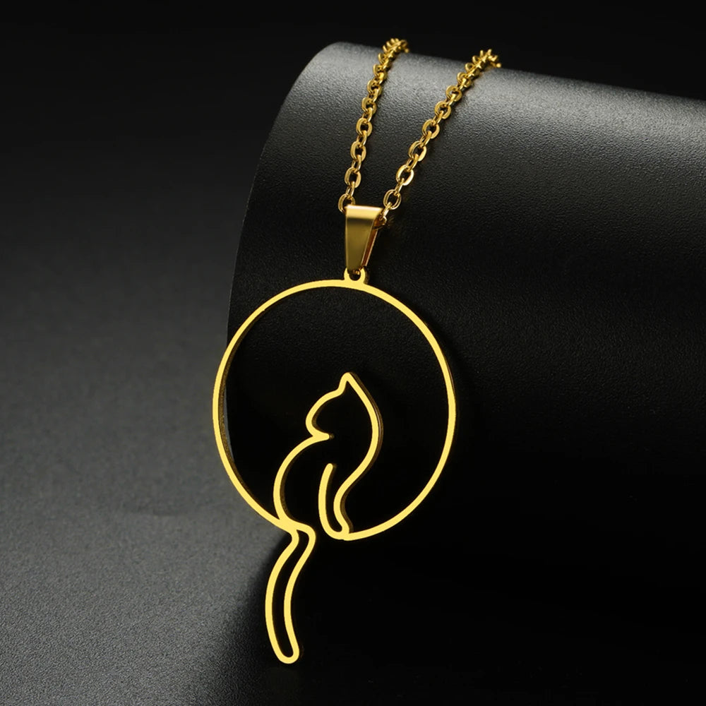 Lovely Cats Pendant Necklace
