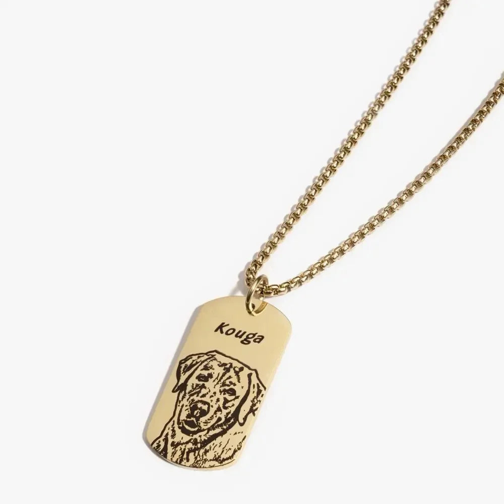Pet Dog Tag Necklace
