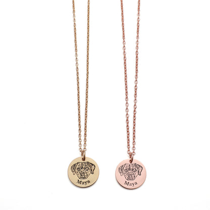 Pet Portrait Necklace