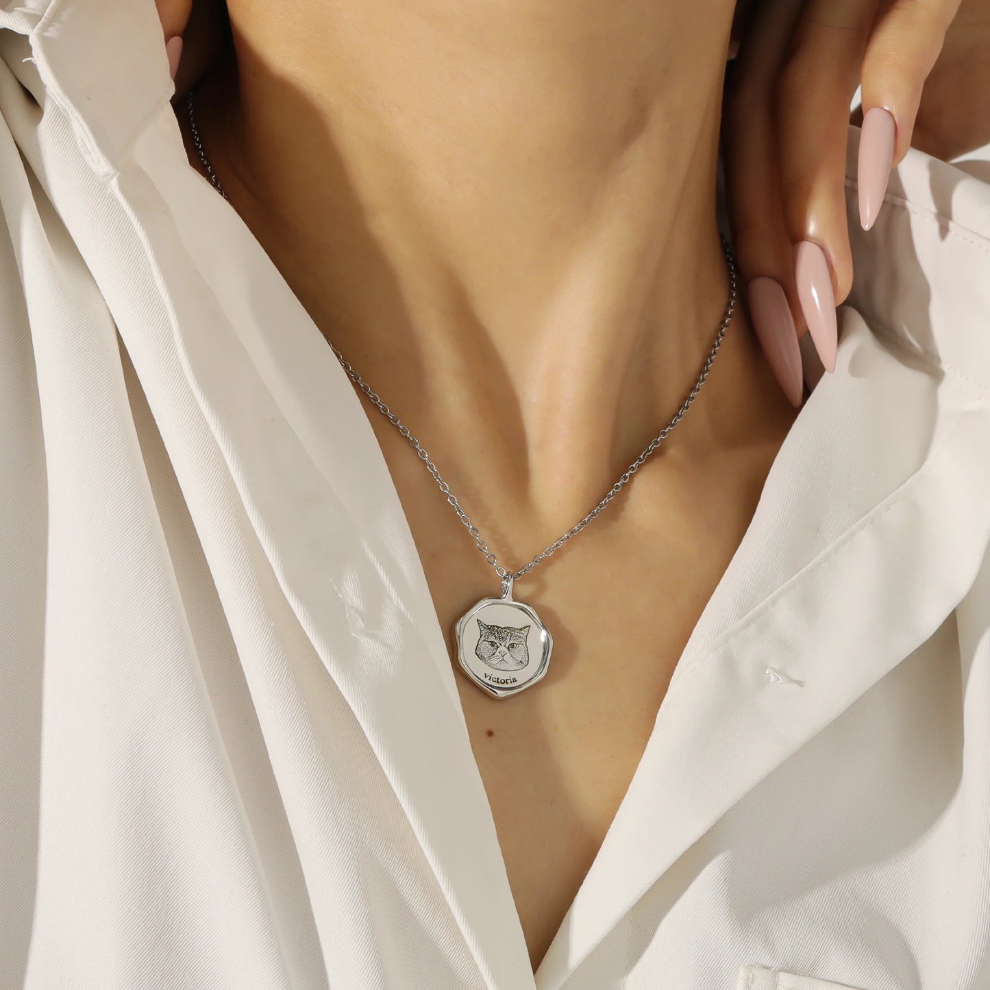 3D Personalized Pet Portrait Necklace