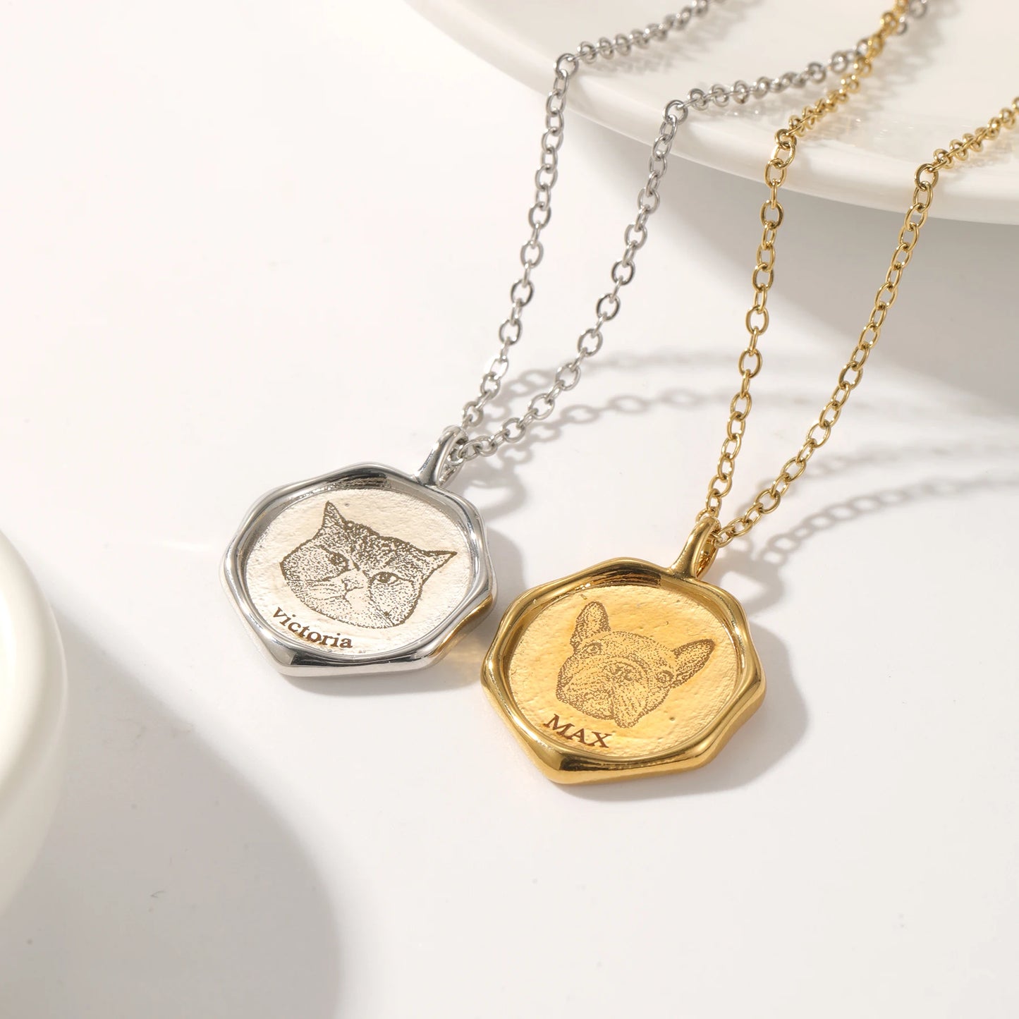 3D Personalized Pet Portrait Necklace