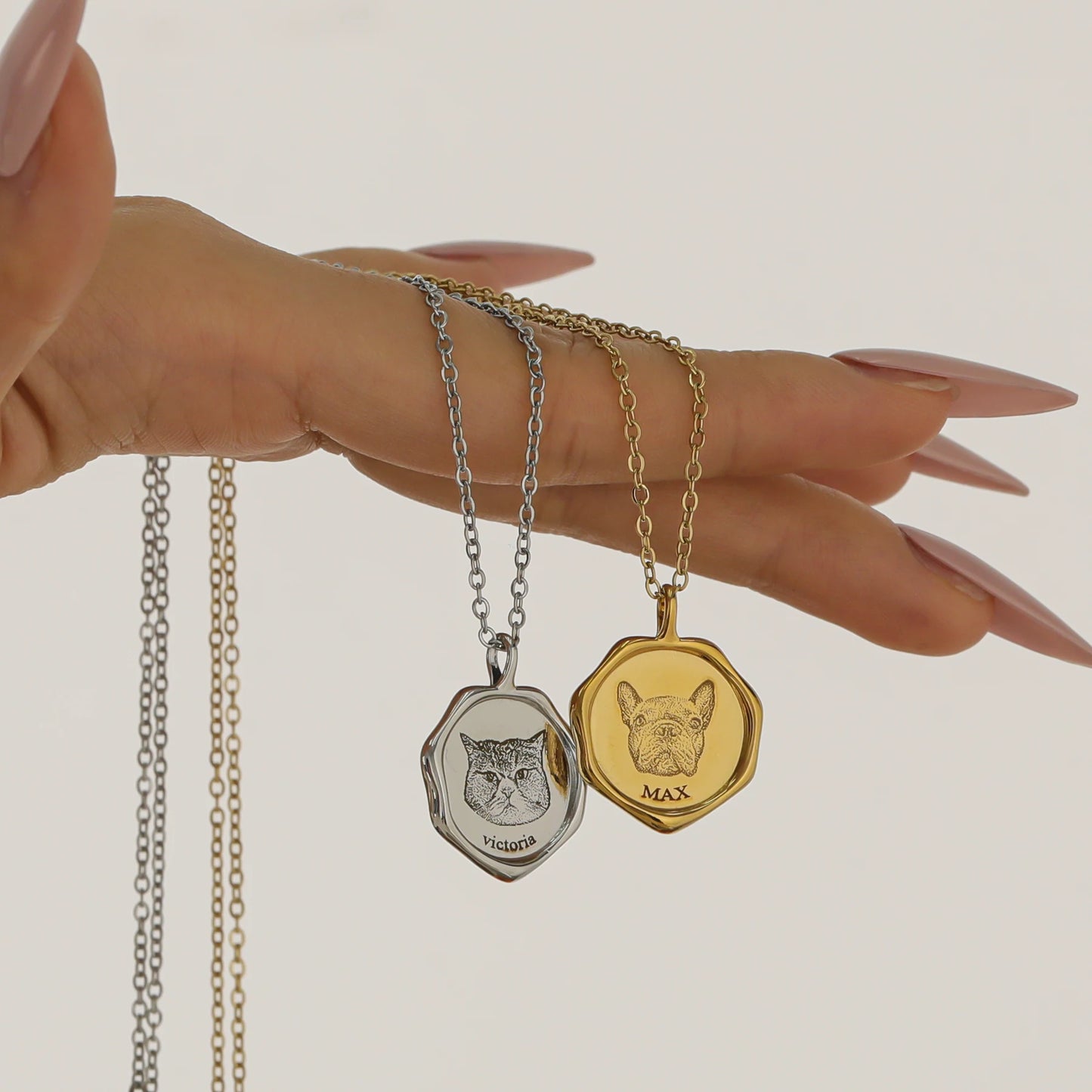 3D Personalized Pet Portrait Necklace