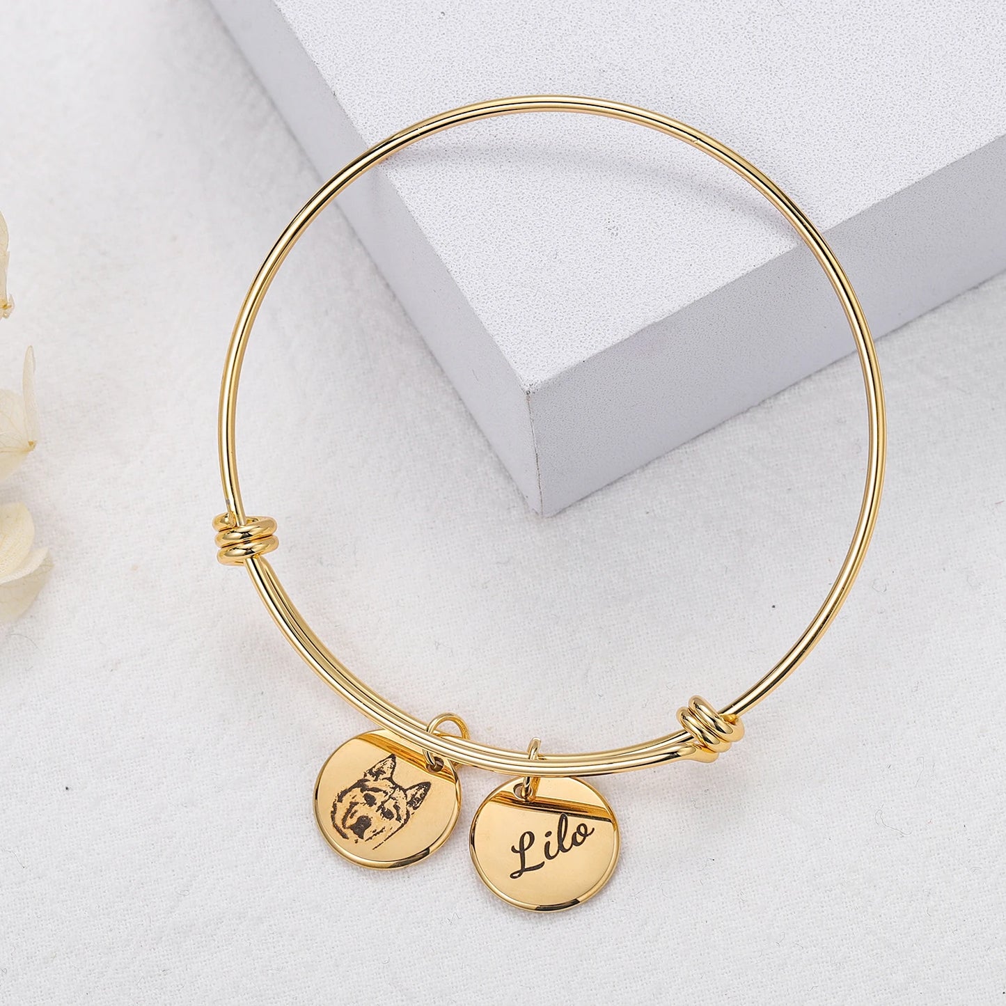 Personalized Pet Photo Disc Bracelet