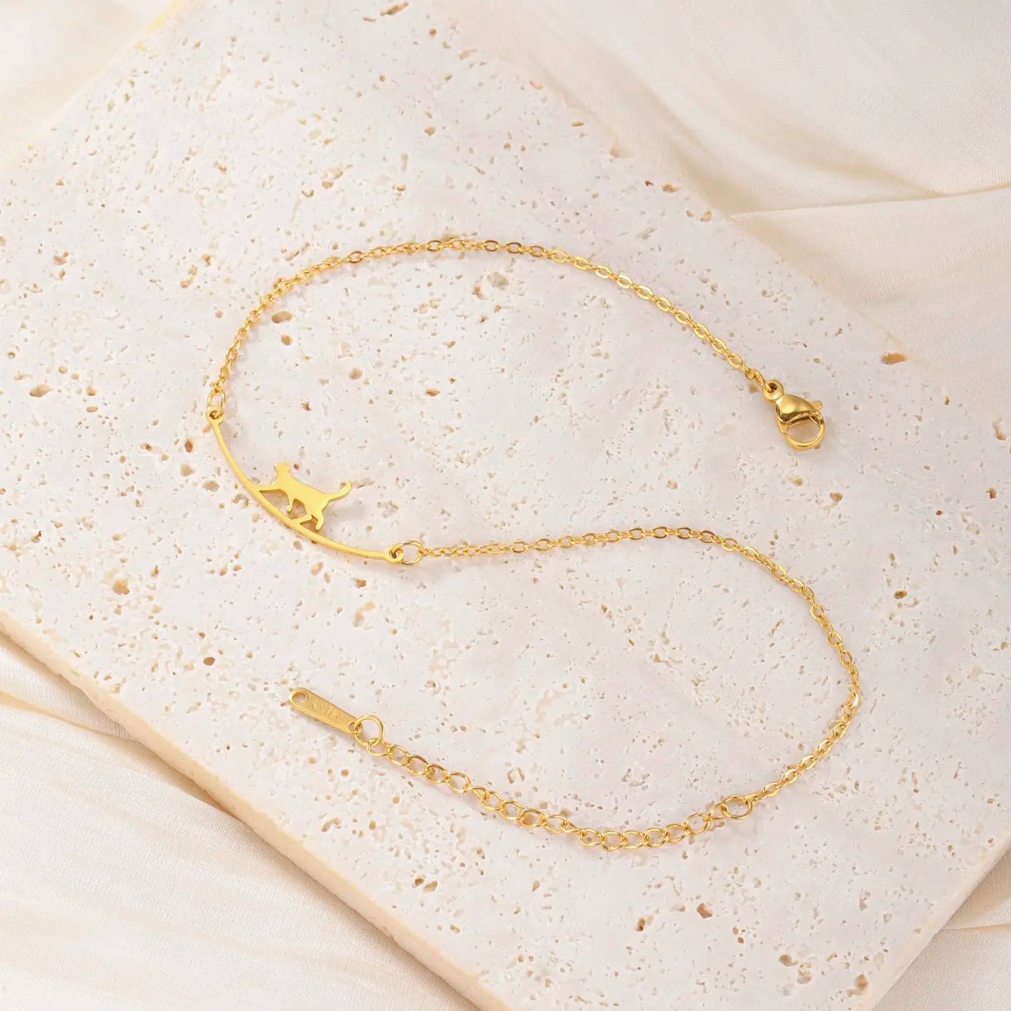 Adjustable Dreamtimes Cat Anklet