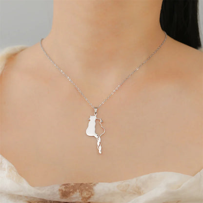 Lovely Cats Pendant Necklace