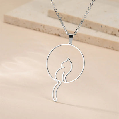 Lovely Cats Pendant Necklace