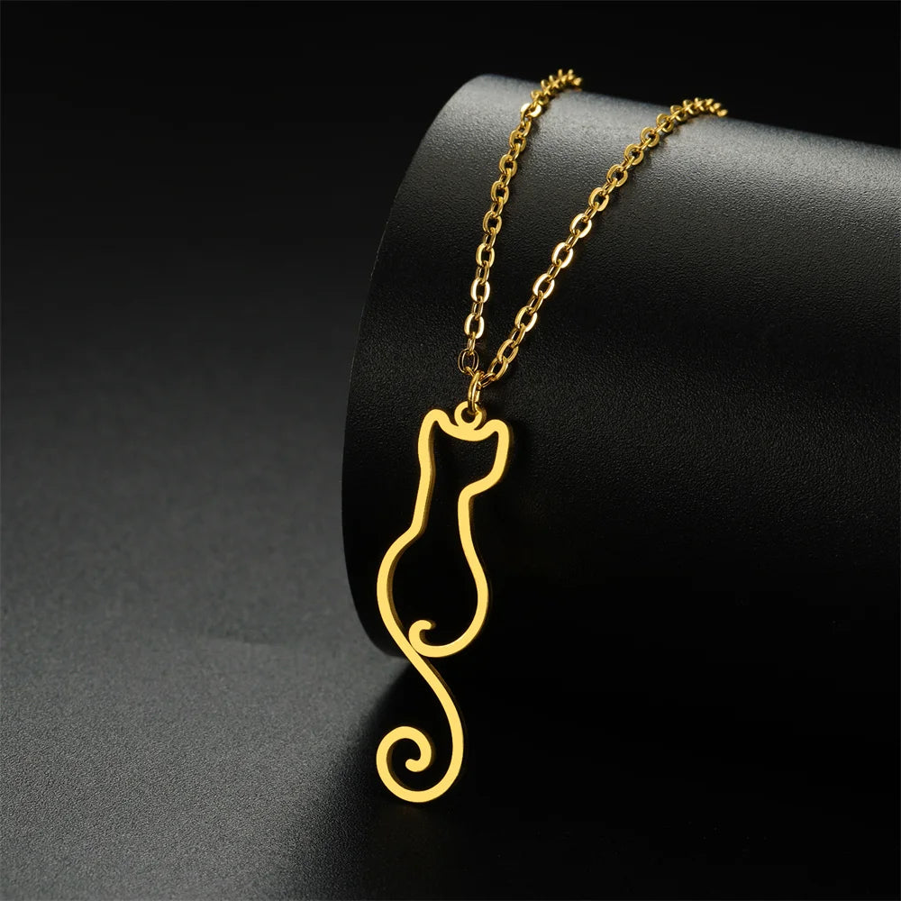 Lovely Cats Pendant Necklace
