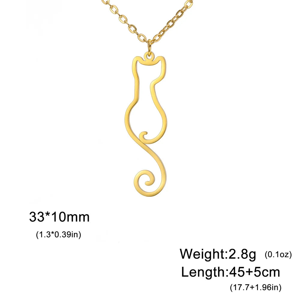 Lovely Cats Pendant Necklace