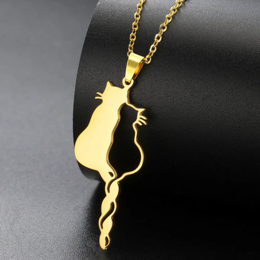 Lovely Cats Pendant Necklace