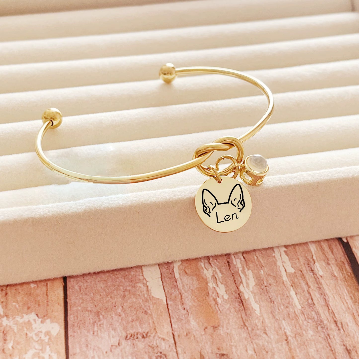 Custom Dog Ears & Photo Projection Bracelet