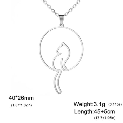 Lovely Cats Pendant Necklace