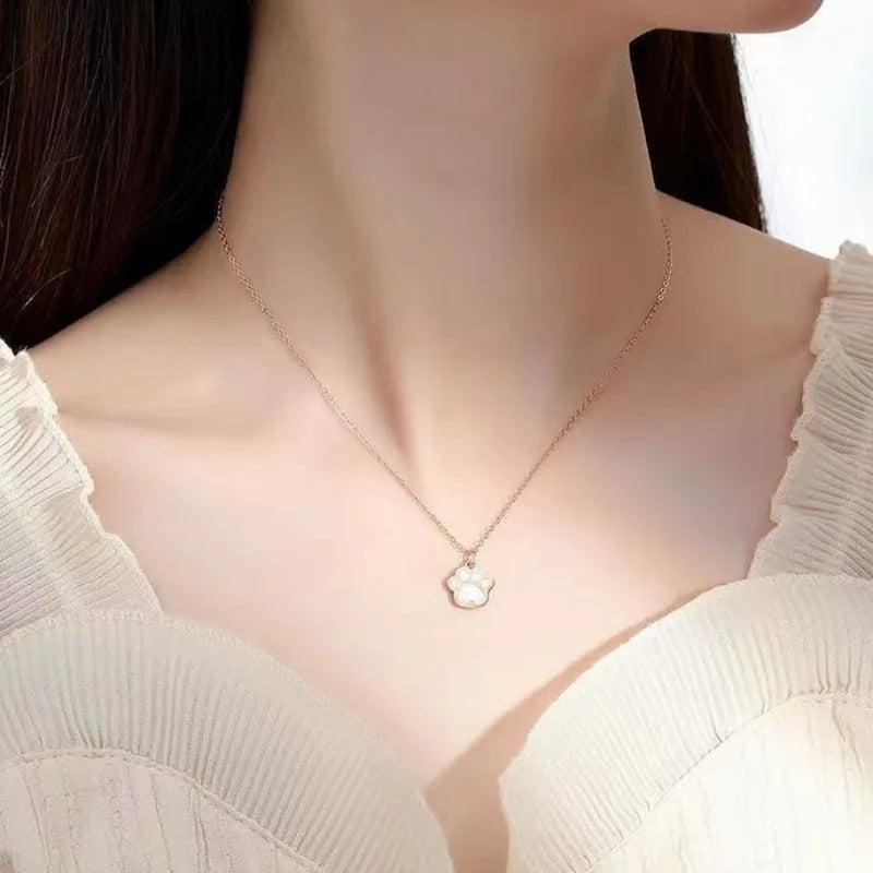Animal Cat Paw Necklace