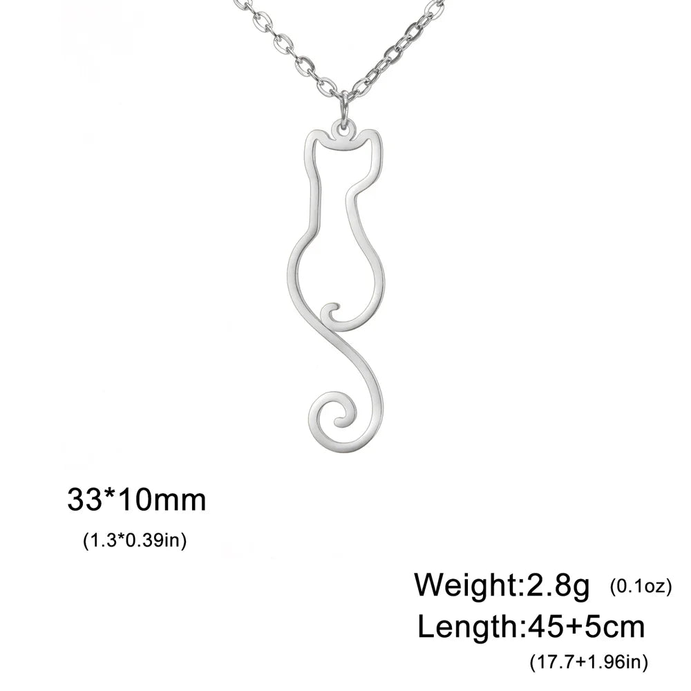 Lovely Cats Pendant Necklace