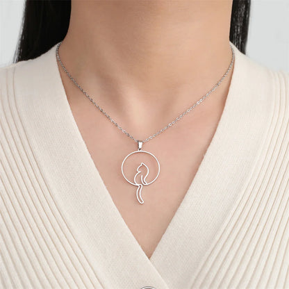 Lovely Cats Pendant Necklace