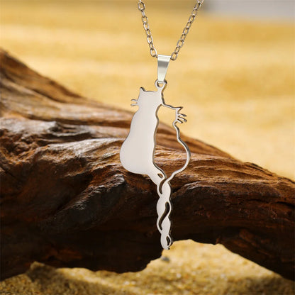 Lovely Cats Pendant Necklace
