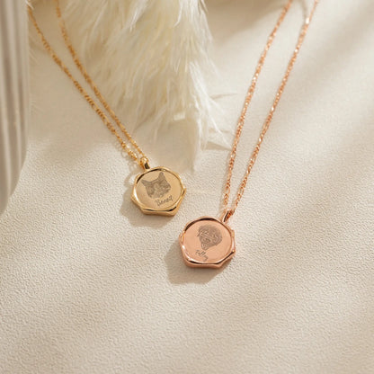 3D Personalized Pet Portrait Necklace