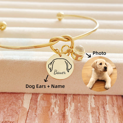 Custom Dog Ears & Photo Projection Bracelet