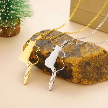 Lovely Cats Pendant Necklace