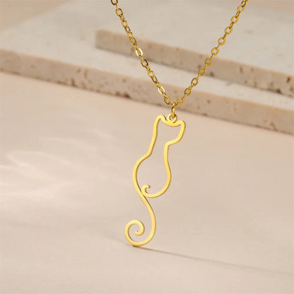 Lovely Cats Pendant Necklace