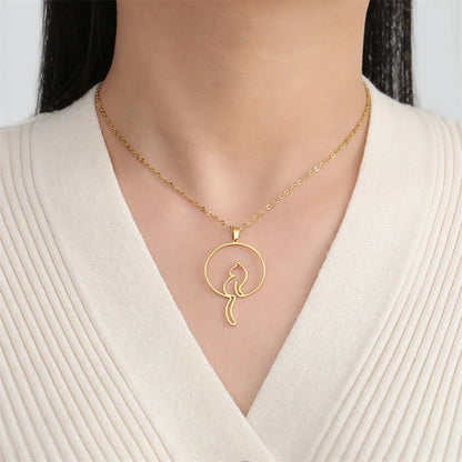 Lovely Cats Pendant Necklace