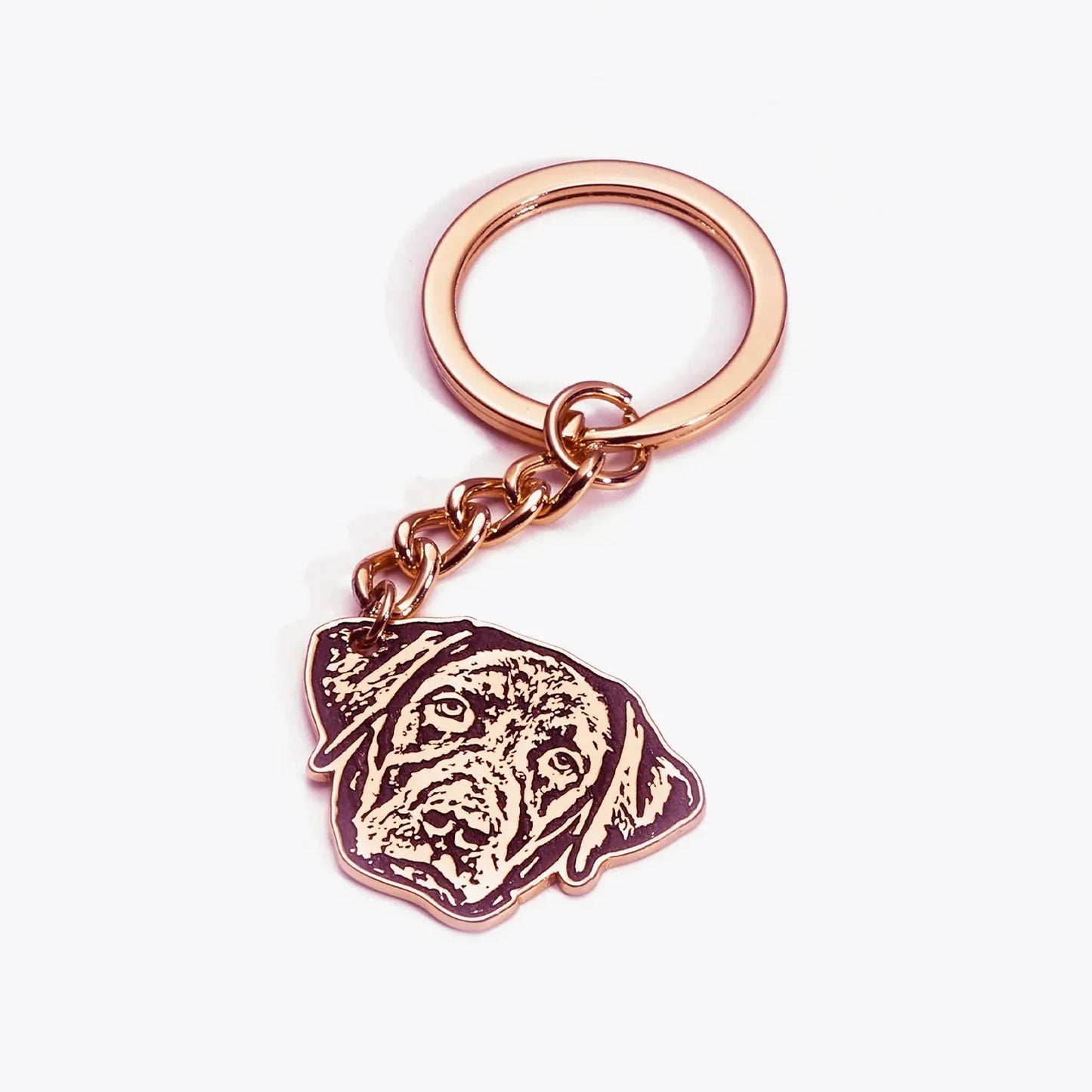 Pet Head Cutout Keychain