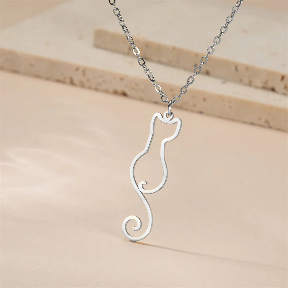 Lovely Cats Pendant Necklace