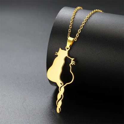 Lovely Cats Pendant Necklace