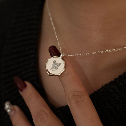 3D Personalized Pet Portrait Necklace