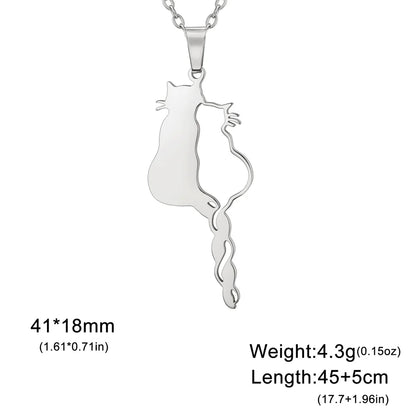 Lovely Cats Pendant Necklace