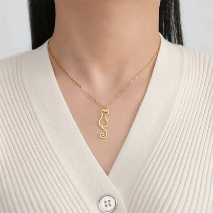 Lovely Cats Pendant Necklace