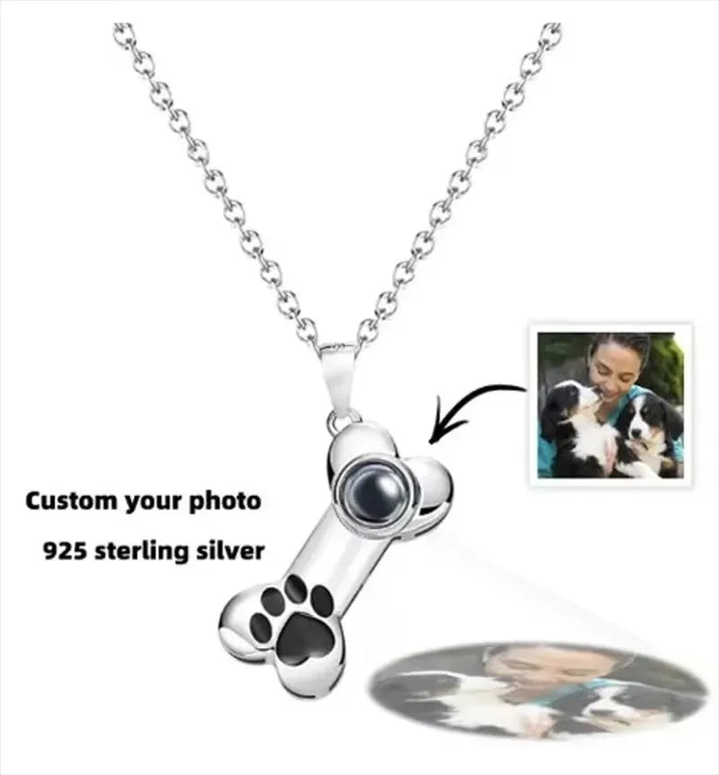 Photo Projection Bone Pendant