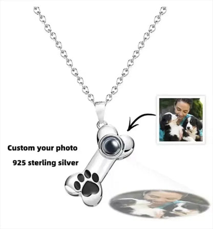 Photo Projection Bone Pendant