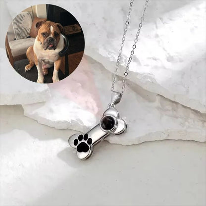 Photo Projection Bone Pendant