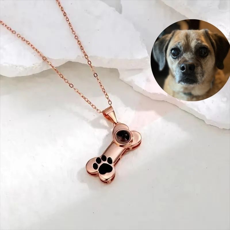 Photo Projection Bone Pendant