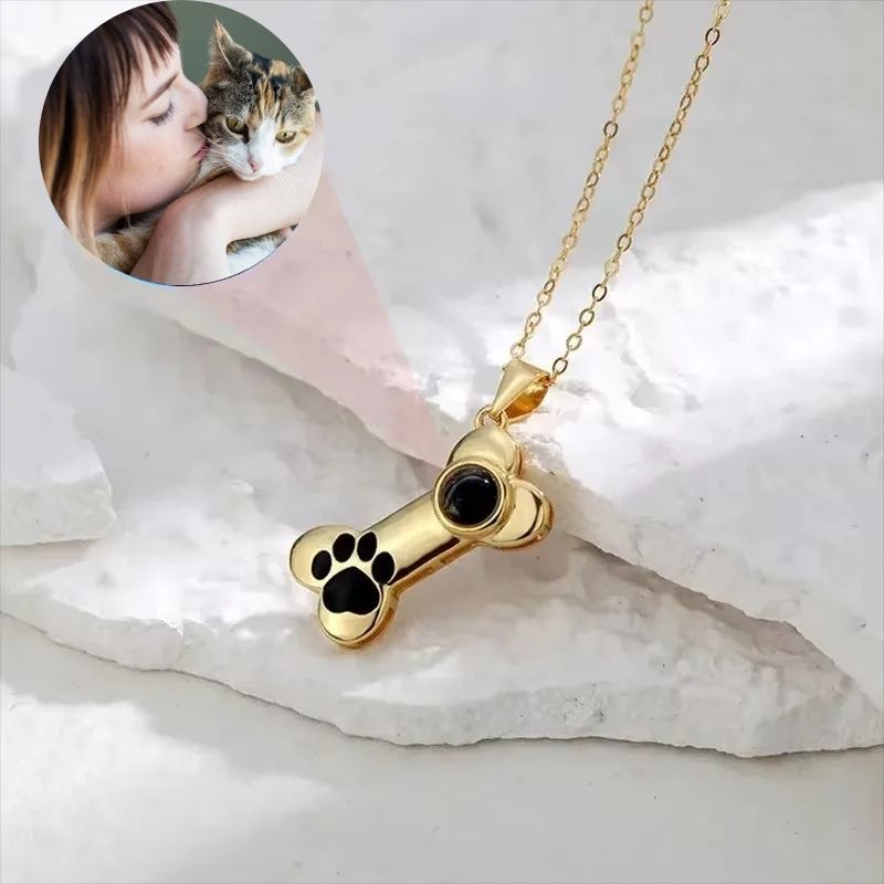 Photo Projection Bone Pendant