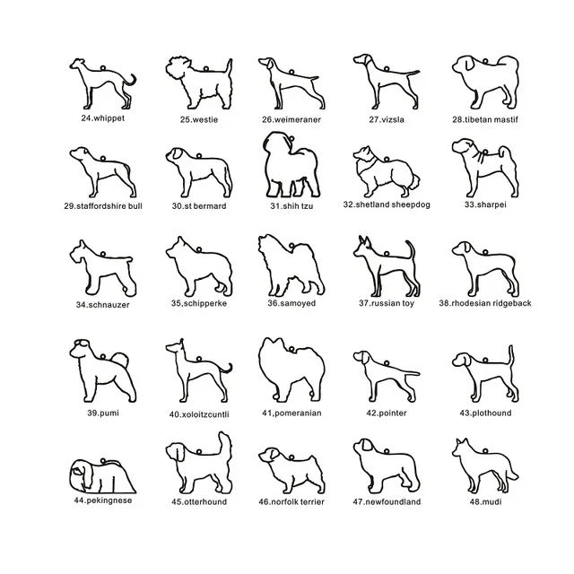 Custom Pet Name & Silhouette Necklace