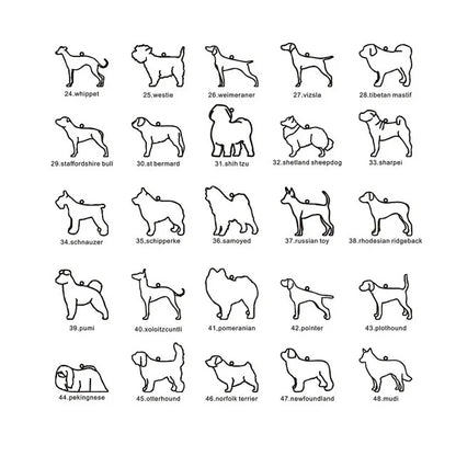 Custom Pet Name & Silhouette Necklace