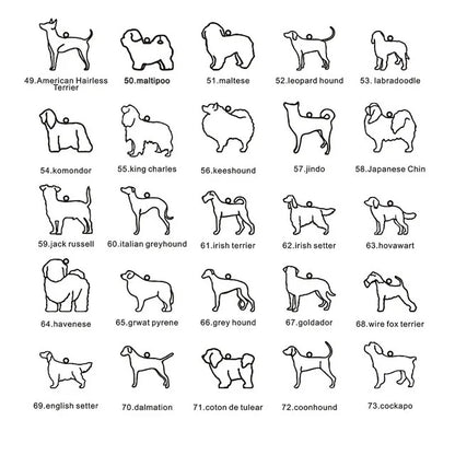 Custom Pet Name & Silhouette Necklace