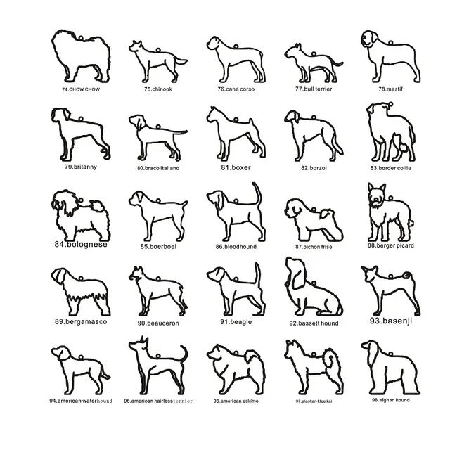 Custom Pet Name & Silhouette Necklace