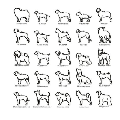 Custom Pet Name & Silhouette Necklace