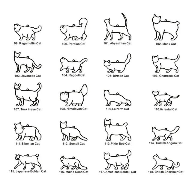 Custom Pet Name & Silhouette Necklace