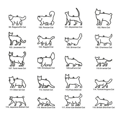 Custom Pet Name & Silhouette Necklace