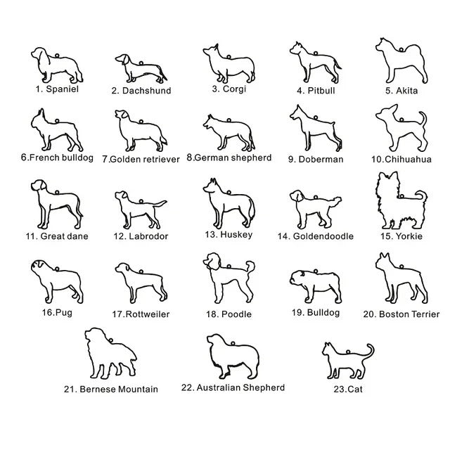 Custom Pet Name & Silhouette Necklace